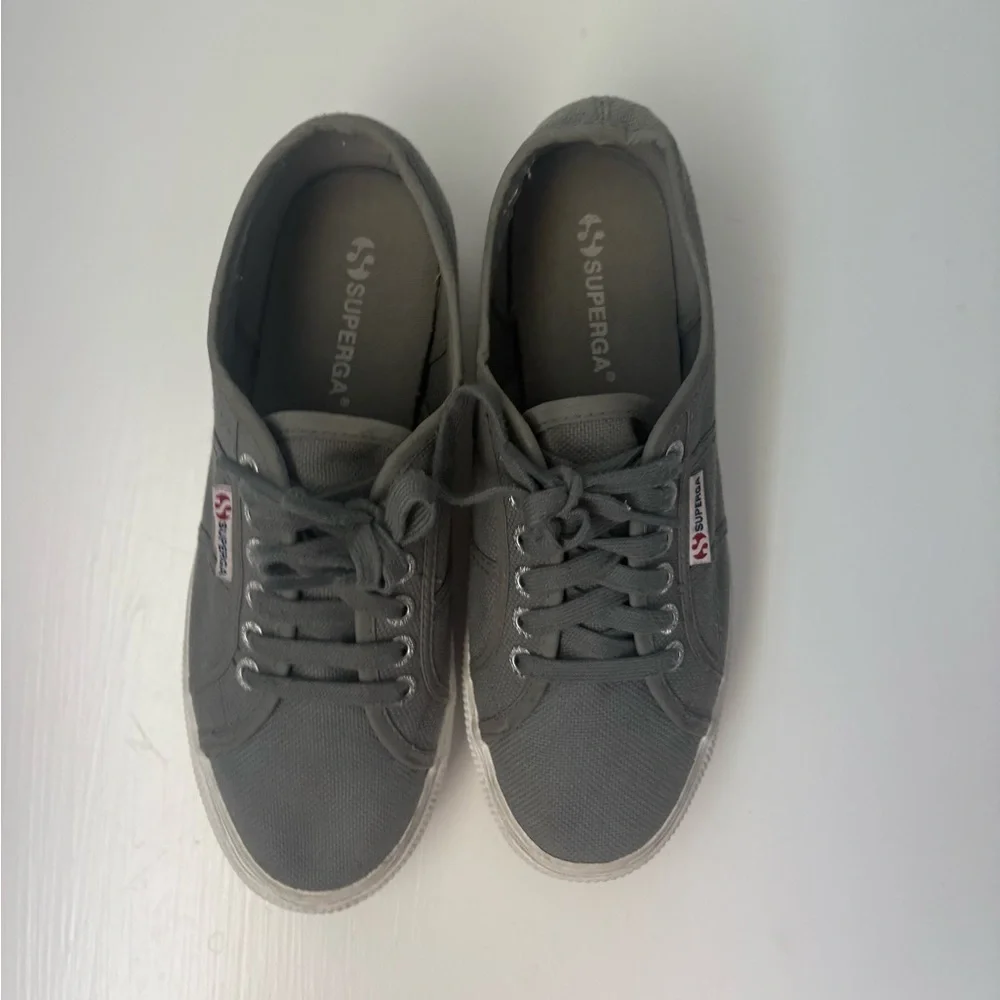 Superga Platform Sneakers gray